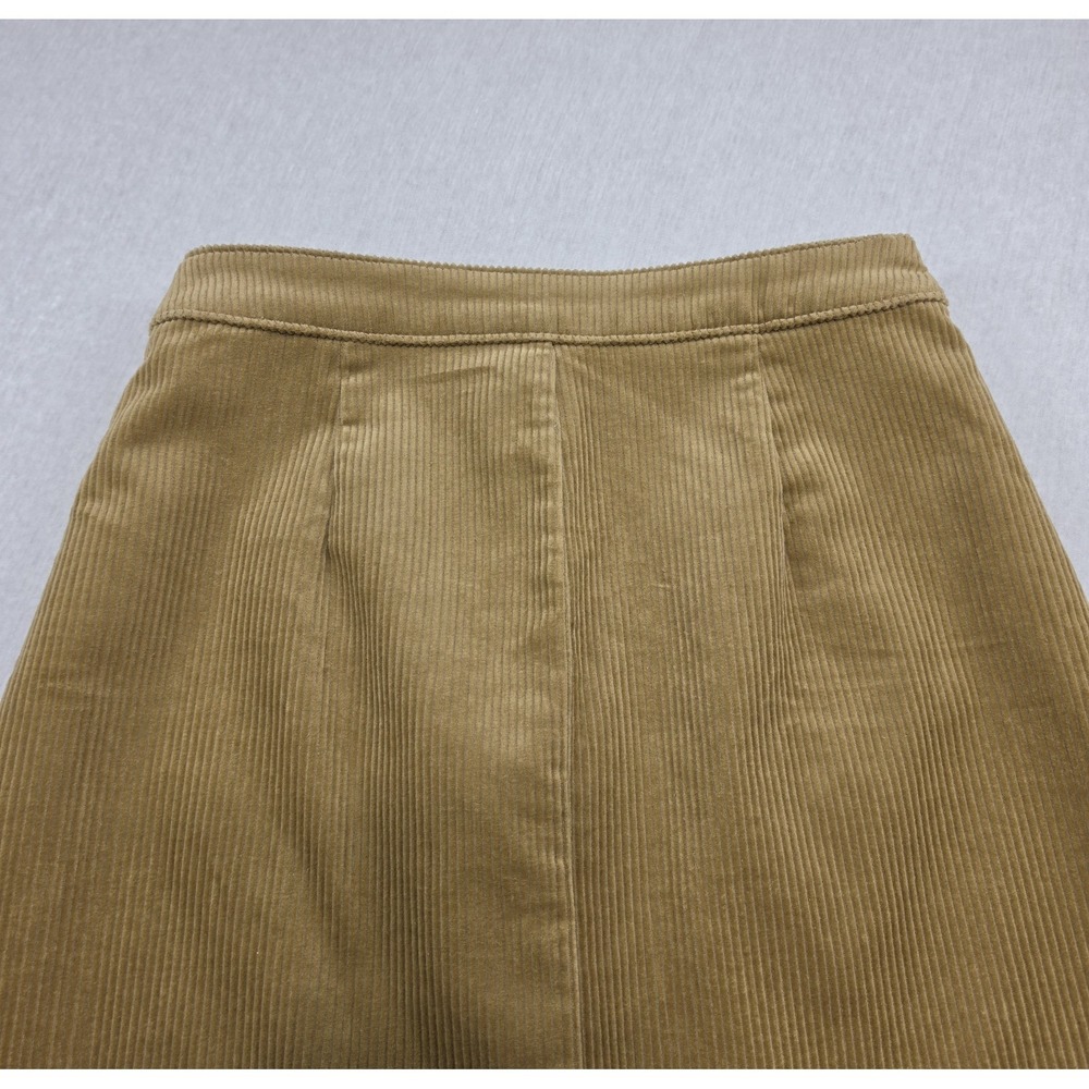 Arizona Jean Co Corduroy Skirt Size 5 NWT Tan Button Front A-Line Mini Y2K Retro - Picture 9 of 9